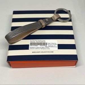 Keep Collective Key Fob Rose Gold/ Gunmetal NIP